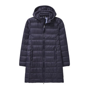 Veste matelassée à fermeture éclair avec logo personnalisé pour femmes, vêtements d'extérieur chauds et respirants pour l'hiver, manteau à bulles à rayures brodées, coupe-vent respirant - Product Image 1