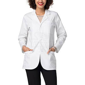 Bata de laboratorio personalizada para Hospital, abrigo de laboratorio Unisex, hecho en Pakistán, precio al por mayor - Product Image 6