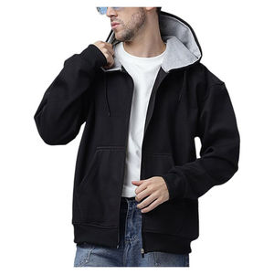 Fantastique sweat à capuche zippé pour hommes de haute qualité 100% coton polaire hiver Streetwear Production personnalisée fabricants pakistanais Service ODM - Product Image 5