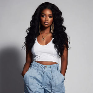 100% extensions de cheveux Remy indiens bruts paquets de cheveux ondulés en vrac-Styles de vagues profondes et lâches - Product Image 6