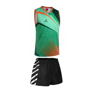 ชุดเครื่องแบบวอลเลย์บอลชายใส่สบายชุดเล่นกีฬาแห้งเร็วผ้าโพลีเอสเตอร์100% - Product Image 1