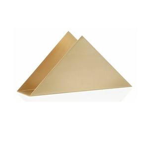 Soporte de pañuelos de hierro y Metal de diseño moderno para comedor y baño de acero inoxidable hecho a mano forma cuadrada chapada en oro para Hotel - Product Image 6