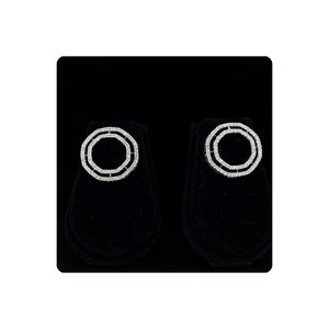 Elegantes pendientes de diseño de oro de 18 quilates con diamantes naturales y de laboratorio de grado de alta calidad, pieza de joyería de moda Premium - Product Image 1