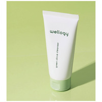 Korean WELLOGY GREEN CITRUS GEL CLEANSER 100ml untuk Kulit Kering-Pengelupasan Penghilang Sebum & Perawatan Jerawat Pereda Iritasi Ringan