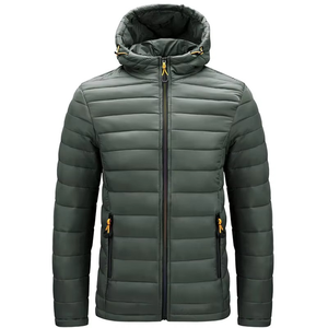 แจ็กเก็ตบอมเบอร์สำหรับผู้ชายเสื้อมีฮู้ดแบบมีฟองสำหรับฤดูหนาว - Product Image 1