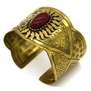 Newest Bohemian <b>Vintage</b> Adjustable Brass Cuff Bangles for Womens for Daily Use With Custom Size and Logo - Product Image 2