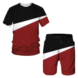 Vêtements pour hommes - Ensemble été, short et t-shirt, style streetwear décontracté, ensemble 2 pièces, pantalon et t-shirt pour hommes - Product Image 3