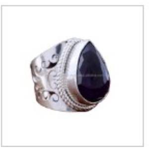 Meilleure vente bague fine en argent Sterling 925 pour femme faite à la main avec des pierres précieuses d'améthyste naturelle bijoux de mode pour cadeau de fiançailles - Product Image 1