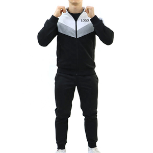 Ropa de entrenamiento para correr, chándales para hombres, logotipo personalizado, trajes para correr con cremallera, conjunto de chándal reflectante de diseñador para hombres, venta al por mayor - Product Image 4