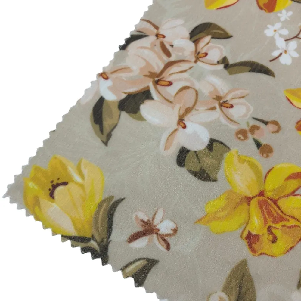 Silk Fabric Hot Sale Soft Breathable Comfortable Satin Crepe Digital Print Silk 100 Chiffon Breathability Fabric for Clothing