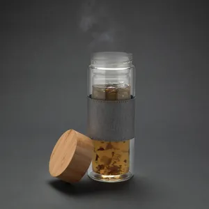 Bottiglia Termica in Vetro Sostenibile per Bevande, Prodotto Ecologico Premium per Merchandising - Product Image 3