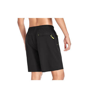 Short d'entraînement de gymnastique léger à séchage rapide pour hommes Doublure en maille Taille élastique Short de course athlétique pour le sport Poches à motif chaud - Product Image 3