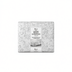 Copriletto Estivo Classico Bouti con Stampa Floreale, 100% Poliestere Lavabile, per Letti da 90-180 cm e Uso Interstagionale - Product Image 5