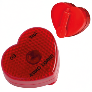 RALF Personalized Heart-Shape Light <b>Clip</b> Customizable Reflective Stickers & Gadgets for Promotions - Product Image 3