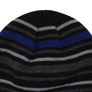 Bonnets d'hiver en tricot de couleur unie pliés de haute qualité avec logo personnalisé, nouveau style de bonnets d'hiver avec logo personnalisé - Product Image 3