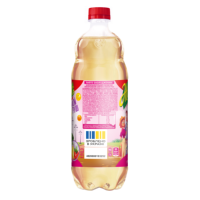Boisson gazeuse pétillante Zhyvchyk Pear 1L PET transparente dorée réfrigérée