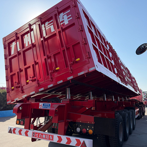 Semi-remorque <span class=keywords><strong>benne</strong></span> hydraulique de 100 <span class=keywords><strong>tonnes</strong></span> pour le transport de pierres de carrière et de marchandises lourdes en vrac – Approvisionnement direct usine en gros - Product Image 6
