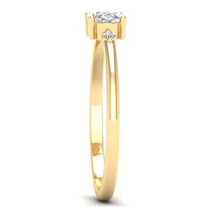 REYES Bague de mariage en pierre de moissanite de taille ovale de 0,78 ct en argent sterling 925 Bijoux fins pour femmes Cadeaux d'anniversaire - Product Image 3