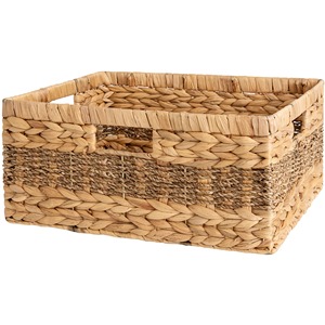 Panier de rangement tissé en jacinthe d'eau et en herbe de mer, panier de rangement fait à la main, vente en gros, écologique, fabriqué au Vietnam - Product Image 1
