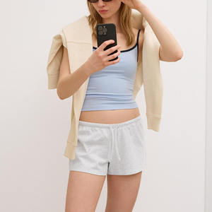 Nouvelle collection de shorts en jean taille moyenne pour femmes nouvelle mode décontractée ample curling pantalons chauds pour femmes - Product Image 1