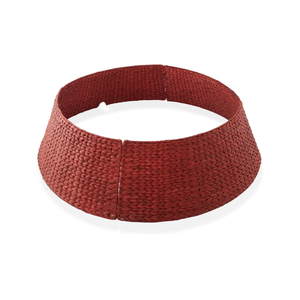 Nuevo color tejido jacinto de agua redondo árbol de Navidad collar falda decoraciones de Navidad árbol hecho en fábrica de Vietnam - Product Image 5