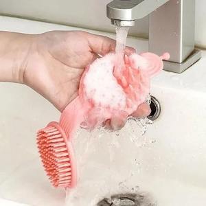 Cepillo Corporal de Silicona Exclusivo de Doble Cara, Cepillo de Limpieza Profunda con Cerdas Suaves y Herramienta de Masaje, Exportación al por Mayor - Product Image 5