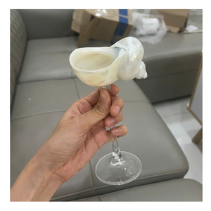 Luxury Seashell Wine Glasses: Ocean-Inspired Elegance for Modern Homes and Upscale Gatherings Sophisticated Entertaining at Home - Product Image 5