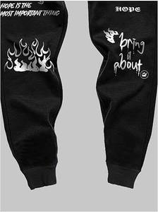 Pantalon de jogging en coton de haute qualité pour hommes, survêtement d'entraînement athlétique lavé avec poches décontractées et motif droit - Product Image 6