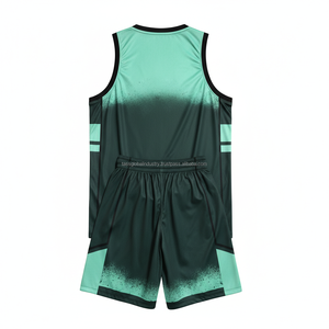 Conjunto de Uniforme de Baloncesto para Hombre Adulto al por Mayor, Camiseta y Pantalones Cortos de Poliéster con Impresión Digital Reflectante, Servicio OEM Personalizado - Product Image 3