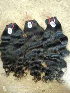 Cheveux indiens ondulés d'Inde, cheveux bouclés grossiers en stock de Sushma Impex - Product Image 6