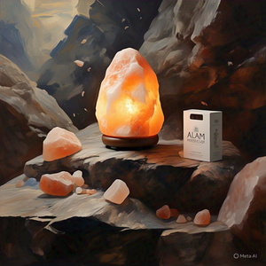 โคมไฟเกลือหิมาลัยธรรมชาติ10-12กก. เป็นมิตรกับสิ่งแวดล้อมปรับแต่งความรักในบ้านตัวอักษรสัตว์ - Product Image 3