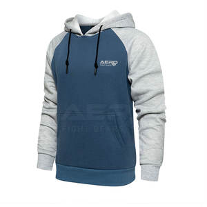 Sweats à capuche décontractés 100% coton personnalisés pour hommes de grande taille Nouveau design Motif solide Différentes couleurs pour les vêtements de mode d'hiver - Product Image 2