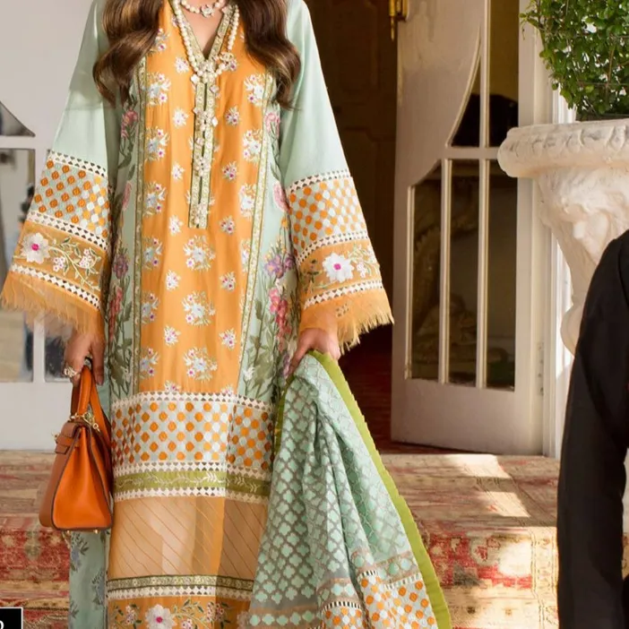 파키스탄 Salwar kameez 잔디 드레스 여성 Shalwar kameez 파키스탄 인도 파키스탄 드레스 파티 착용 캐주얼