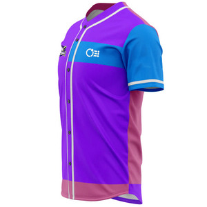 Camiseta de béisbol transpirable con sublimación de Año Nuevo de último diseño personalizado, logotipo frontal de MOQ inferior hecho de poliéster 100% de tamaño adulto - Product Image 3