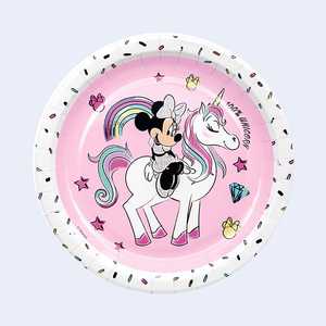 Assiettes en papier Minnie Mouse 23 cm, 6 pièces, assiettes jetables pour fête d'anniversaire d'enfants - Product Image 3