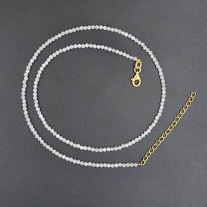 Pierre précieuse arc-en-ciel naturelle Pierre précieuse en argent sterling 925 Bijoux les plus récents Collier arc-en-ciel Chaîne personnalisée pour les fournisseurs de gros - Product Image 1