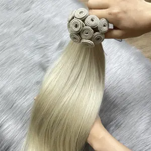 Wholesale Vietnamese hair extensions double drawn cuticle aligned Bright color Machine Weft hair extensions human hair