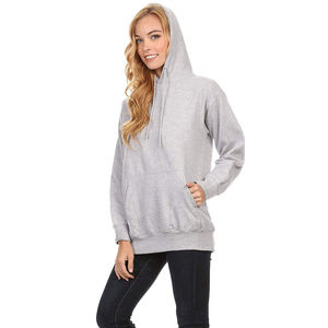 Sudadera con capucha de lana térmica de Invierno para mujer con logotipo frontal bordado 3D Estilo Y2K-Ropa deportiva informal cálida - Product Image 2
