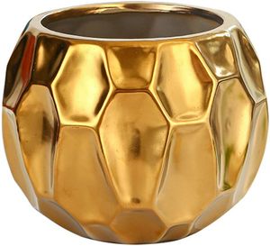 Jarrón redondo con forma de Matka, jarrones hechos a mano de hierro para el hogar, jarrones decorativos para sala de estar, decoración del hogar, Fabricante Mayorista exportador - Product Image 1