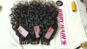 Más Vendido, Cabello JERRY HAIRS Modelo A10, 100% Natural, Marrón Remy Brasileño, Paquetes de Cabello Liso Virgen de Exportadores Indios, 100g, 10 Pulgadas - Product Image 5