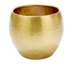 Bandeja de servicio decorativa martillada de oro nórdico personalizada, Frutero de acero ecológico de primera calidad para cocina y comedor - Product Image 1