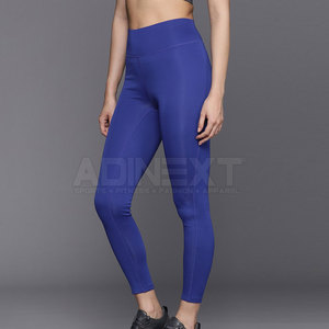 Customized in Stock High Elastic Waist Women Yoga <b>Leggings</b> Solid <b>Pattern</b> Four-Way Stretch Breathable Eco-Friendly High Quality - Product Image 2