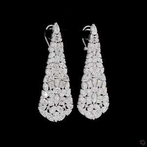 Pendientes de Diamantes Cultivados en Laboratorio de Lujo Ultra, 41.23 Ct, Multiforma, para Mujer, en Oro Blanco de 14K - Product Image 2