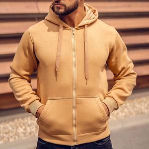 Wholesale Sleeve Zipper Tech Fleece New Sports Contrast Full <b>Zip</b> Thermal Hoodie - Product Image 6