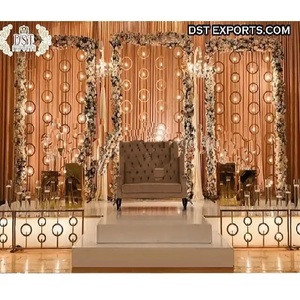 Diamond <b>Wedding</b> Decor <b>Candle</b> Wall Setup Dazzling Indian <b>Wedding</b> <b>Candle</b> Wall Stage Trending Design Gold Metal <b>Candle</b> Wall - Product Image 1