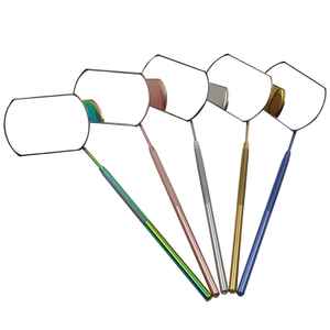 Espejo de Maquillaje de Mano con Forma de Oso, Chapado en Oro, de Acero Inoxidable, con Aumento de 3x por un Solo Lado, para Extensión de Pestañas, Marca Privada - Product Image 1