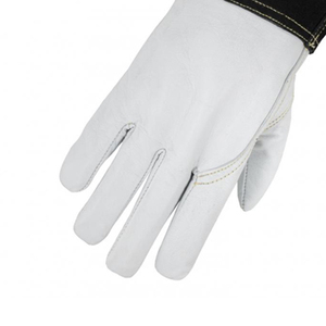 Venta al por mayor de guantes de soldadura de cuero de piel de cabra negro de primera calidad/Nuevo último diseño 2025 Guantes de soldadura - Product Image 6