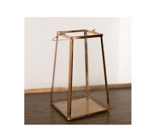 Linterna de Metal con acabado antiguo, nuevo estilo de vela votiva, precio al por mayor - Product Image 4
