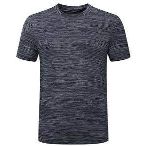Venta al por mayor de los hombres de cuello redondo de poliéster spandex camisetas en blanco correr deportes fitness camiseta logo impresión diseño personalizado - Product Image 4