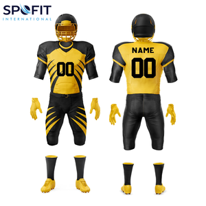 Uniforme de football américain sur mesure respirant, grande taille, manches courtes, été, OEM, vente en gros, sublimation, maillot personnalisé - Product Image 1